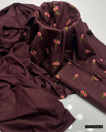 3 PC Unstitched Dhanak Dress Collection