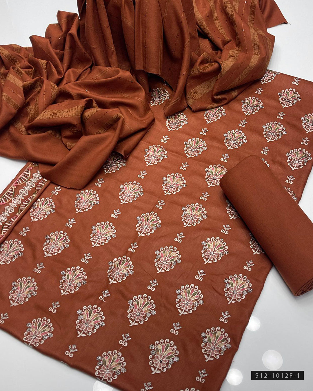 3 PC Unstitched Dhanak Dress Collection