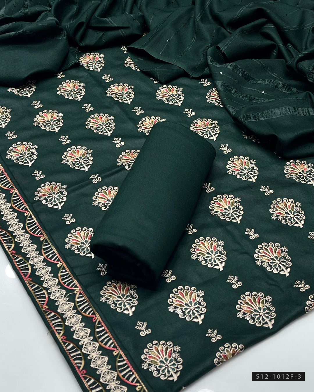 3 PC Unstitched Dhanak Dress Collection