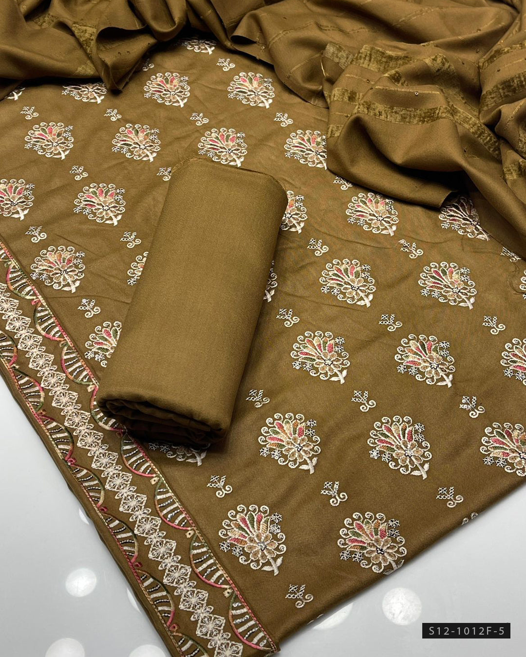 3 PC Unstitched Dhanak Dress Collection