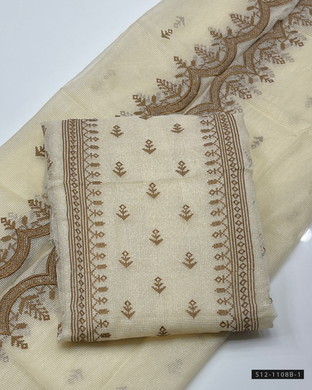 2 PC Unstitched Khadi Net Dress Collection