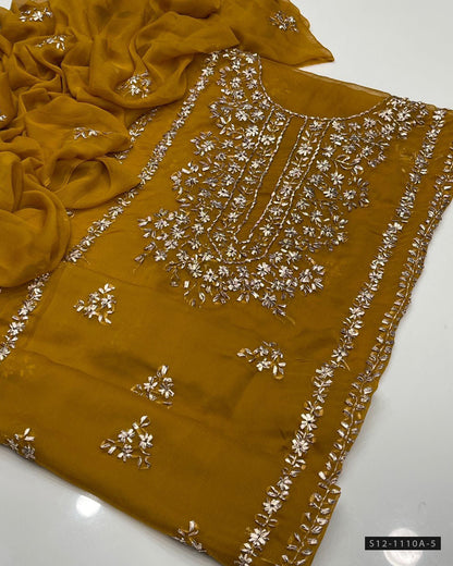 Handmade 2 PC Unstitched Chiffon Dress Collection