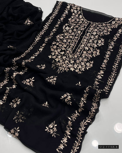 Handmade 2 PC Unstitched Chiffon Dress Collection