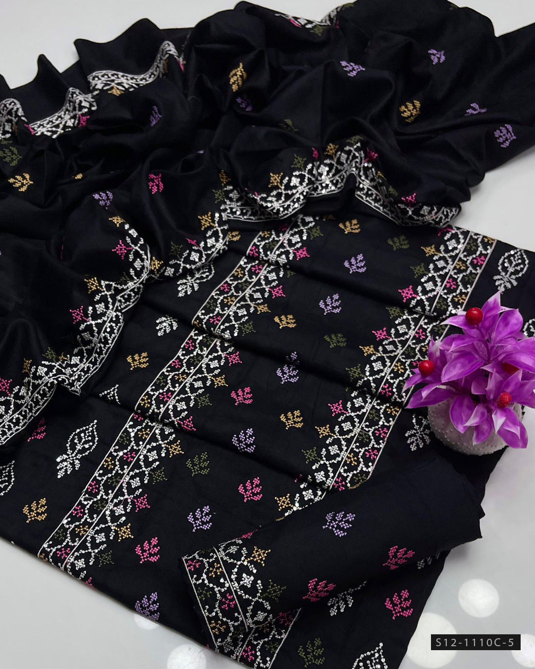 3 PC Unstitched Dhanak Dress Collection