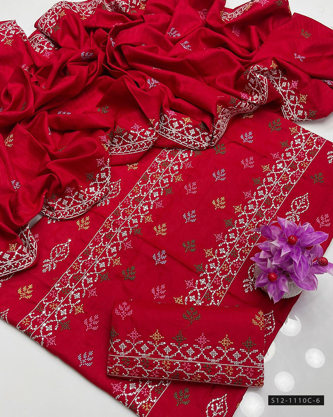 3 PC Unstitched Dhanak Dress Collection