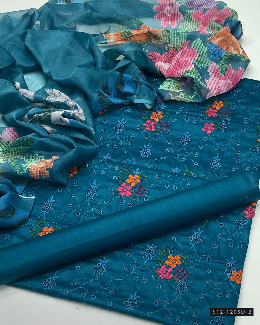 3 PC Unstitched Lawn Dress
