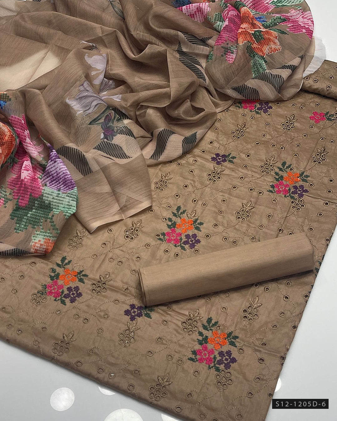 3 PC Unstitched Lawn Dress