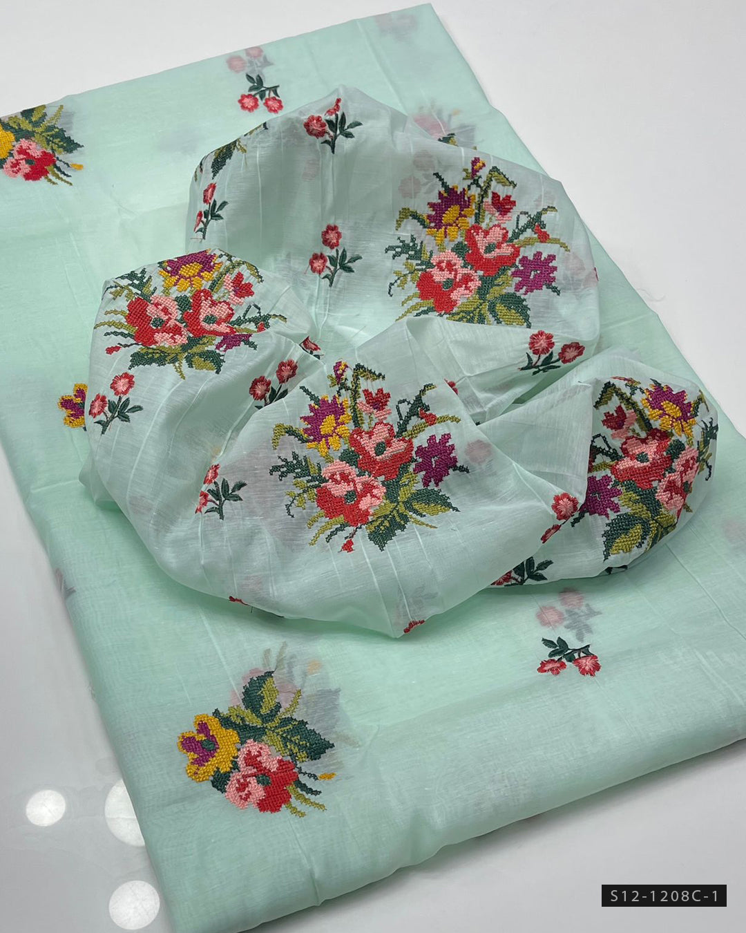 2 PC Unstitched Paper Cotton Dress