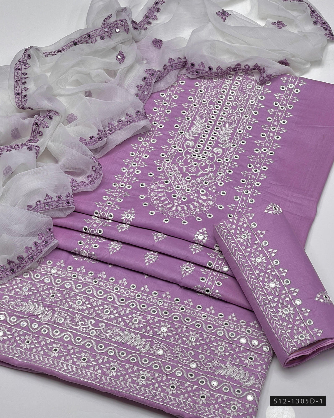3 PC Unstitched Lawn Dress