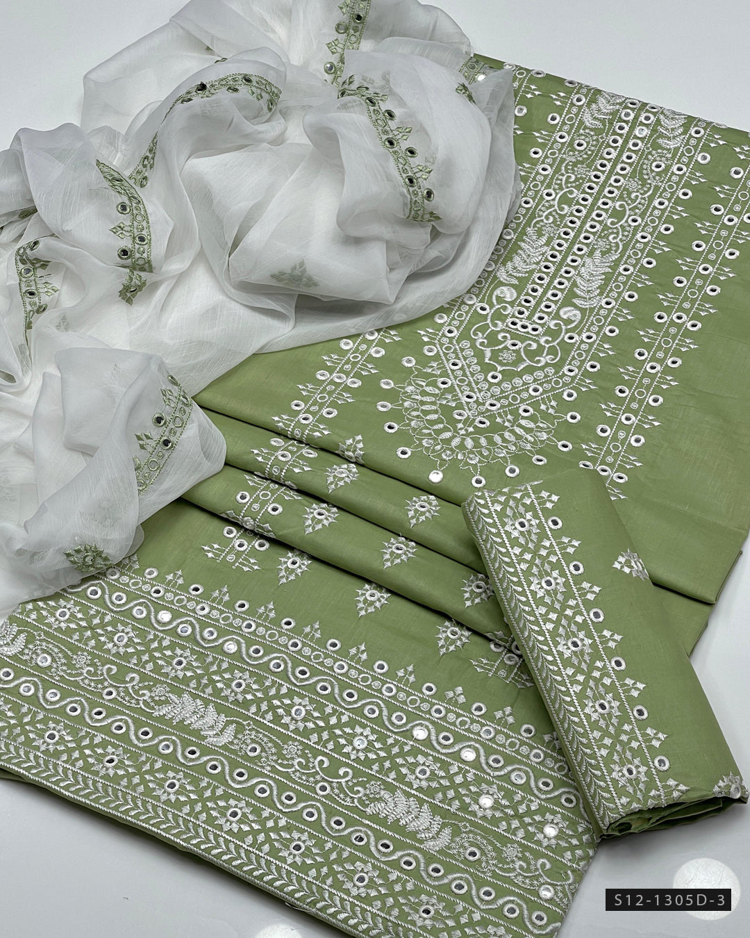 3 PC Unstitched Lawn Dress