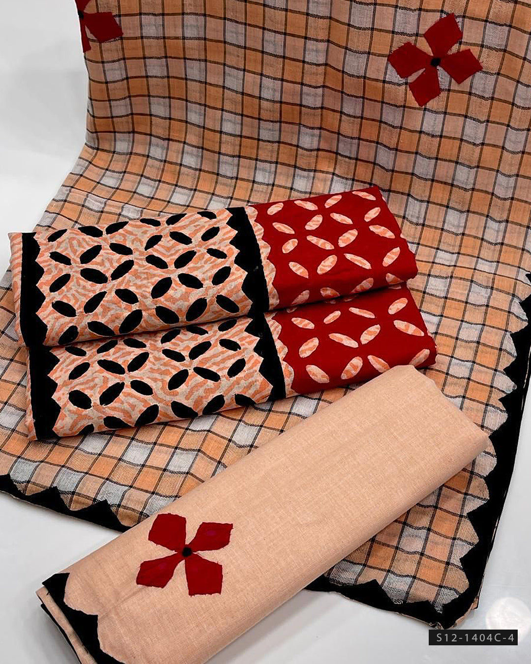 3 PC Unstitched Khadi Cotton Dress Collection