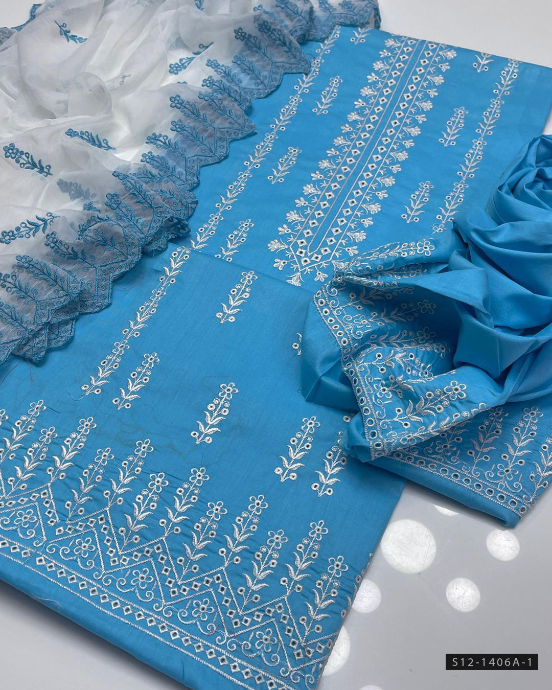 3 PC Unstitched Cotton Lawn Dress Collection