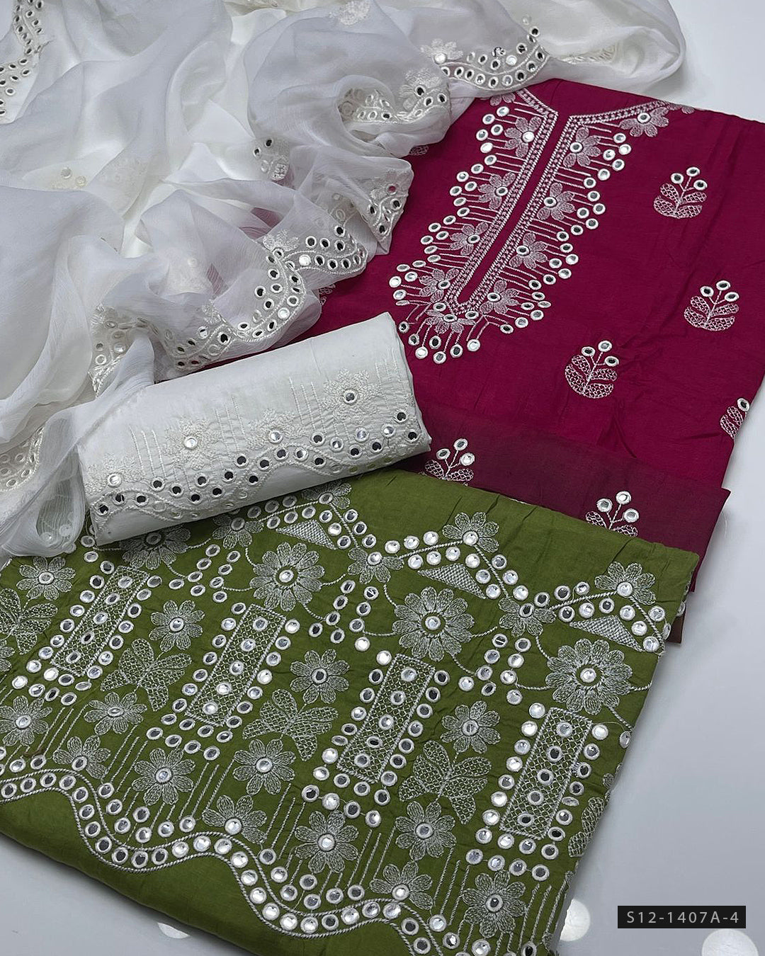 3 PC Cotton Lawn Dress