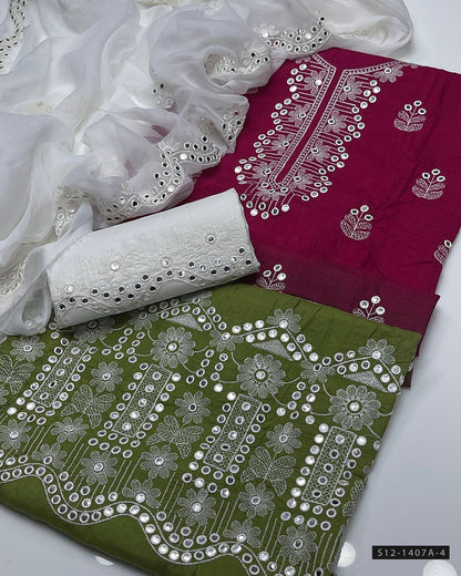 3 PC Cotton Lawn Dress