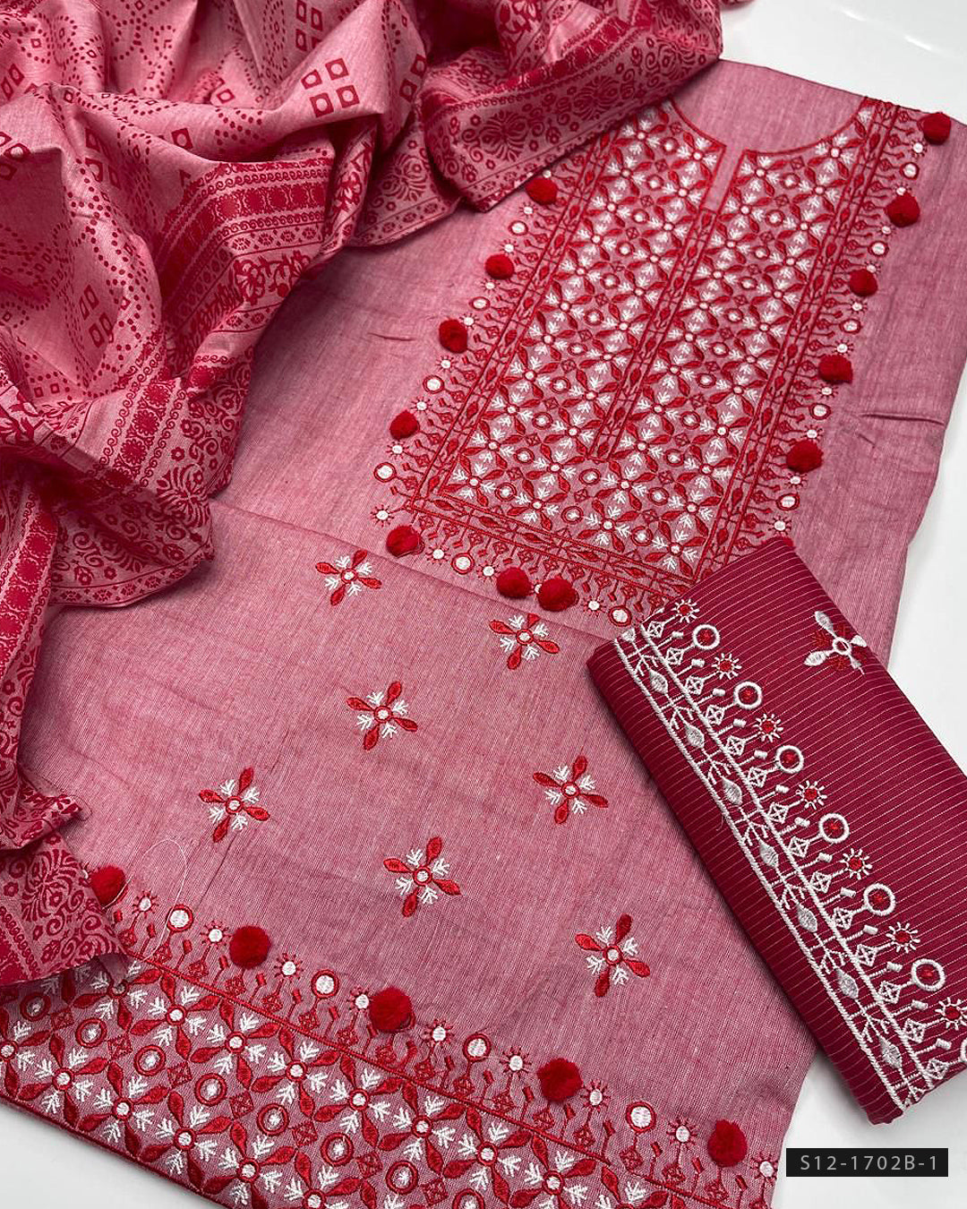 3 PC Unstitched Khadi Cotton Dress Collection