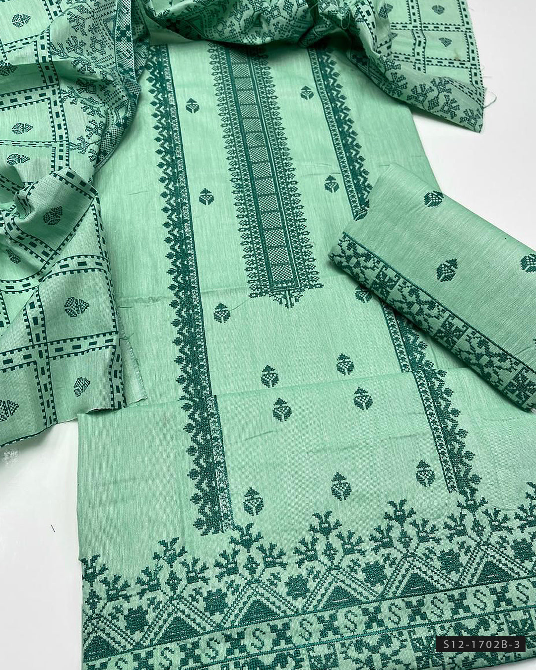 3 PC Unstitched Khadi Cotton Dress Collection