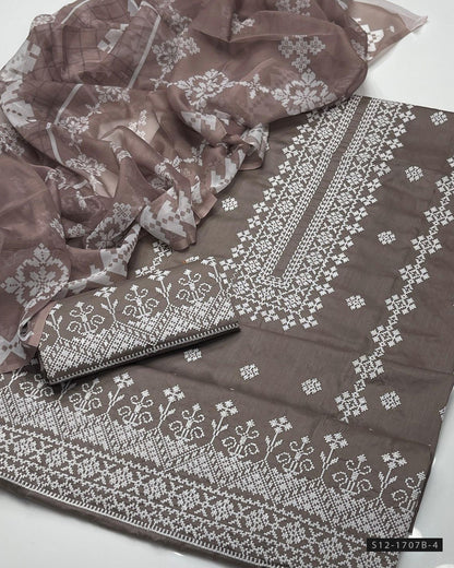 3 PC Unstitched Lawn Dress Collection