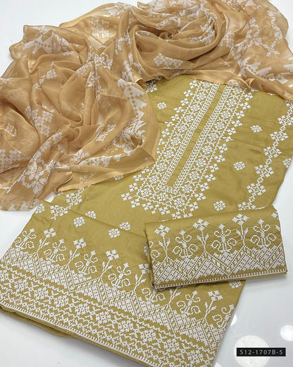 3 PC Unstitched Lawn Dress Collection