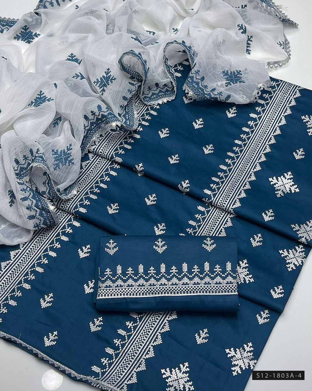 3 PC Unstitched Cotton Lawn Dress Collection