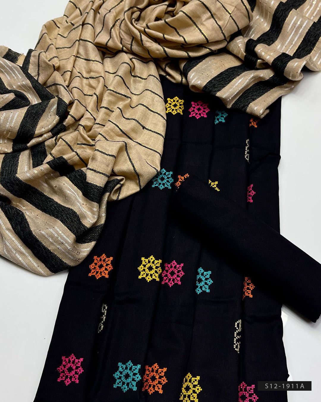 3 PC Unstitched Dhanak Dress Collection