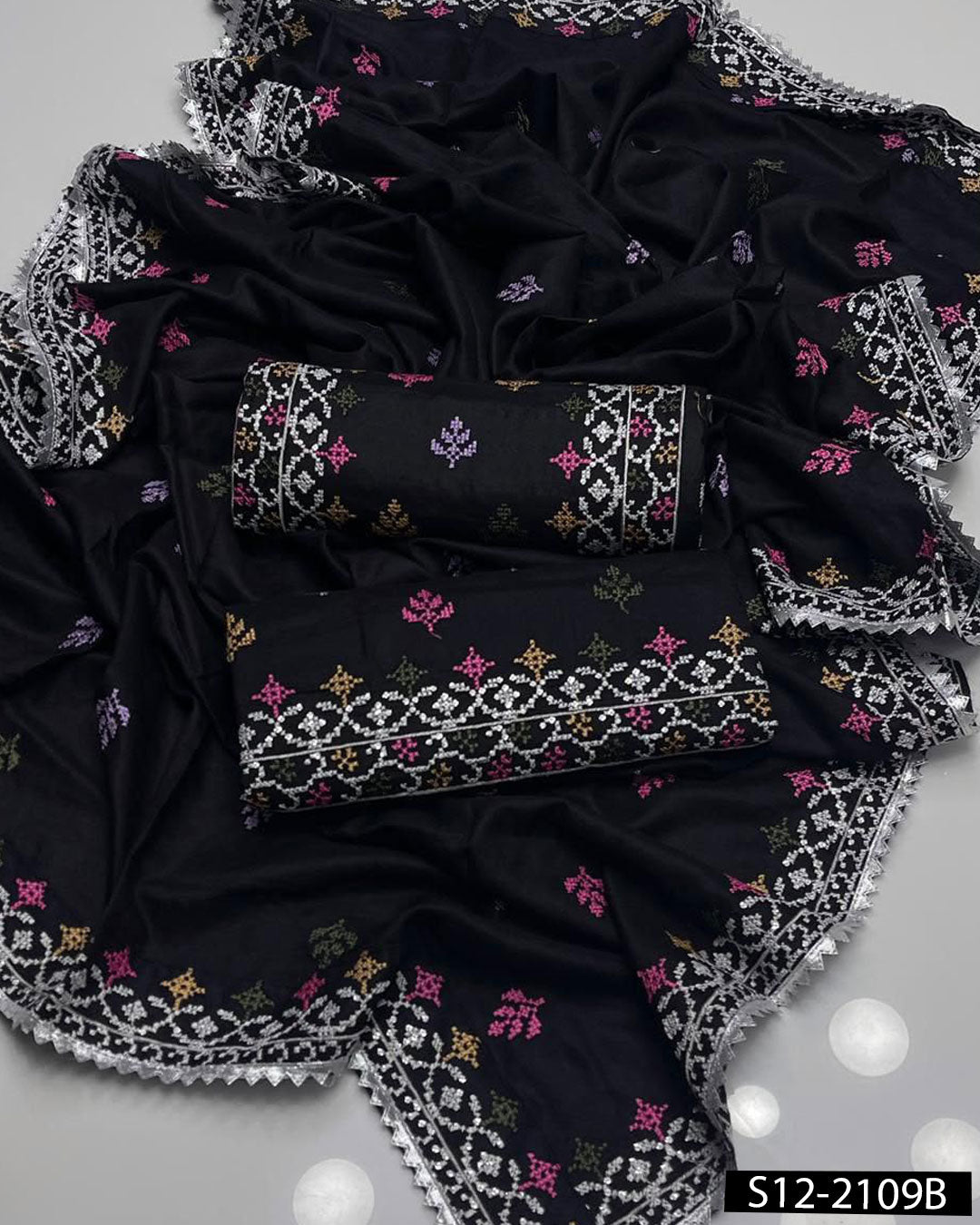Dhanak Winter Embroidered 3PC Dress