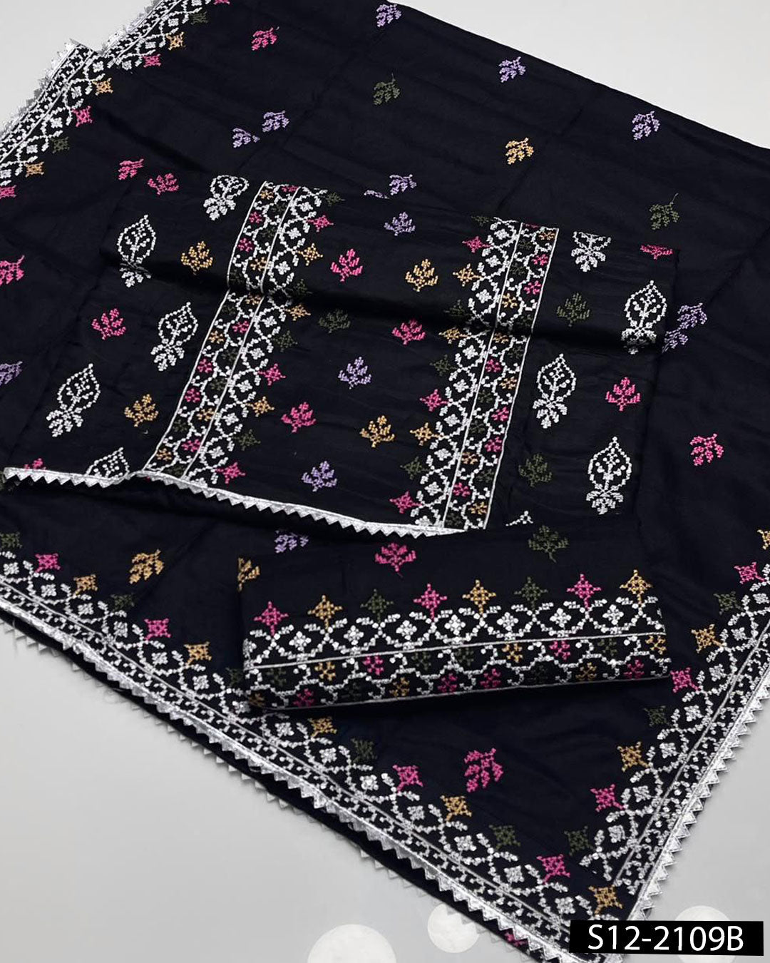Dhanak Winter Embroidered 3PC Dress