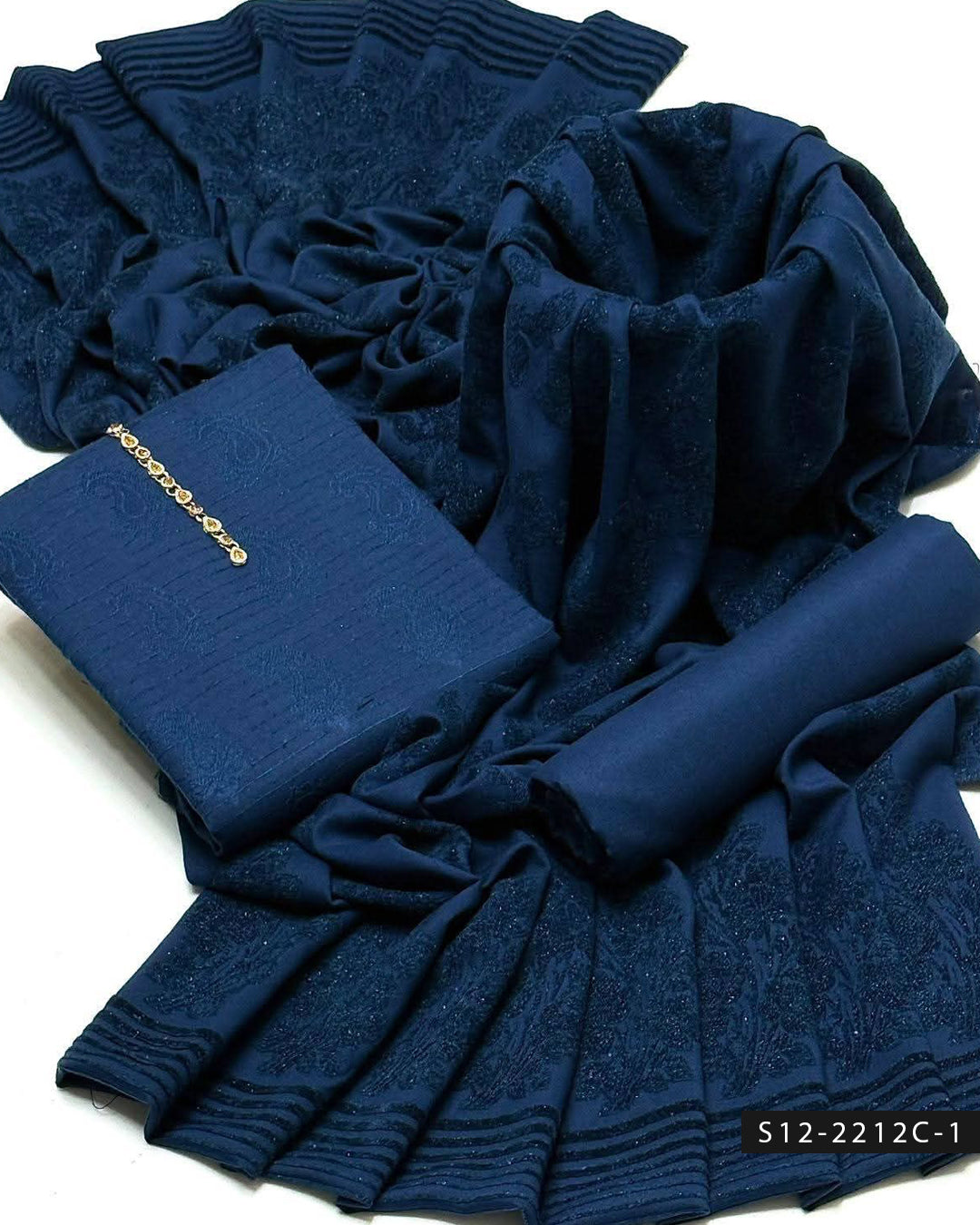 3 PC Unstitched Dhanak Marina Dress Collection