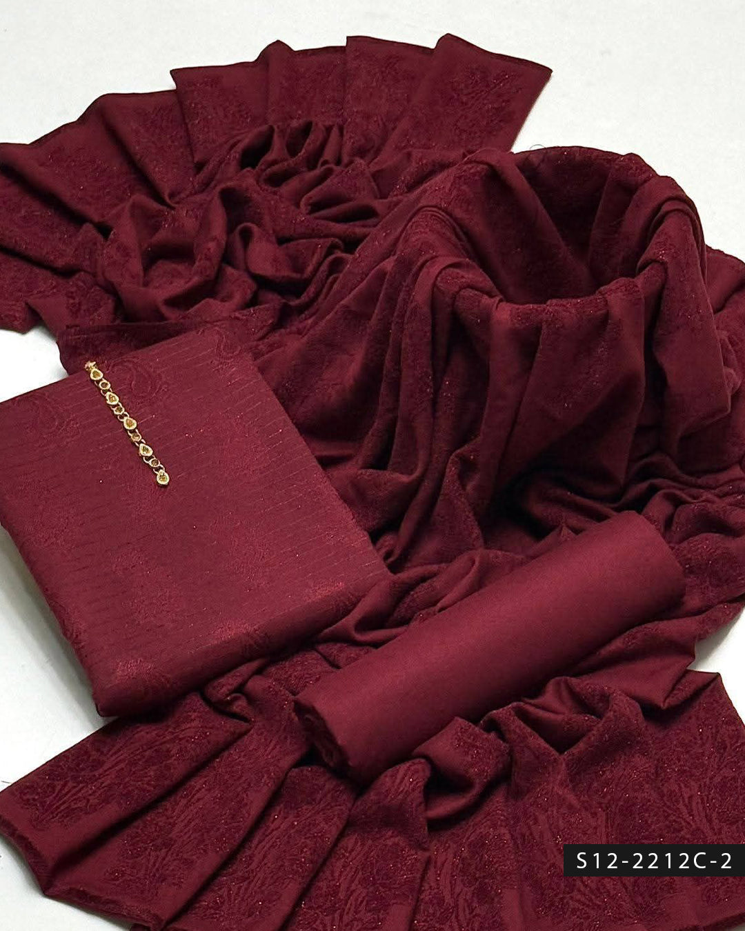 3 PC Unstitched Dhanak Marina Dress Collection