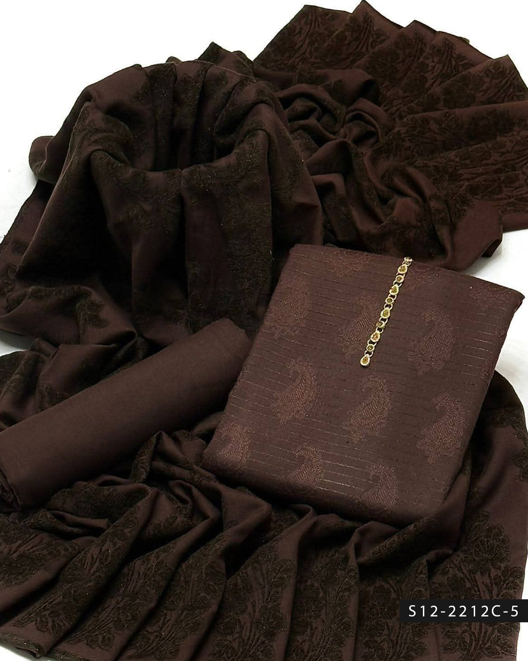 3 PC Unstitched Dhanak Marina Dress Collection