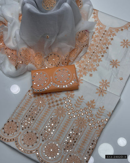 3 PC Unstitched Cotton Lawn Dress Collection