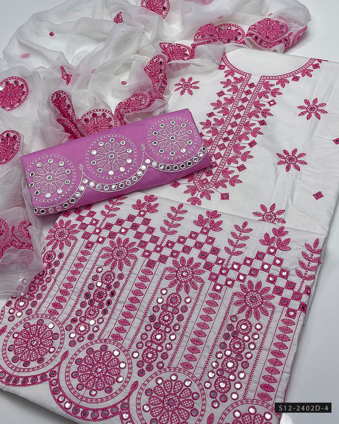 3 PC Unstitched Cotton Lawn Dress Collection