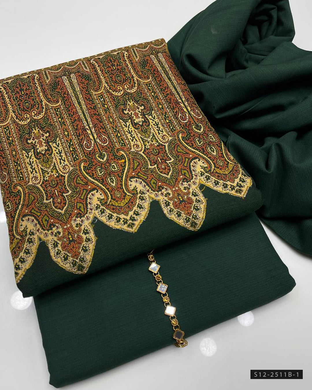 3 PC Unstitched Dhanak Marina Dress Collection