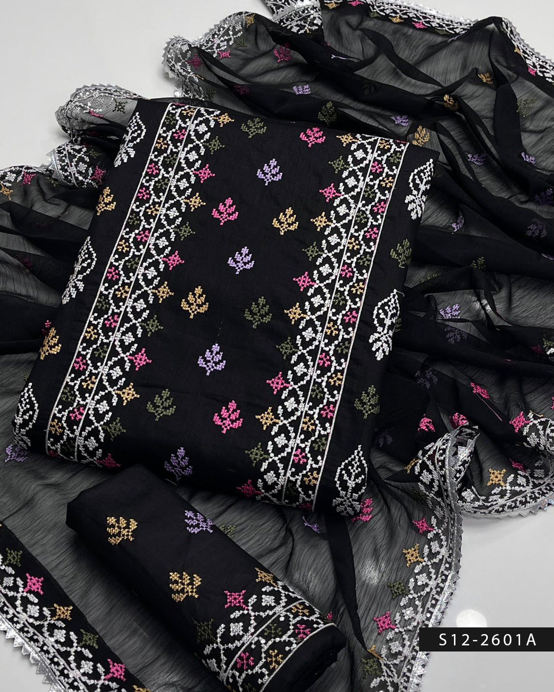 ✨ 3 PC Unstitched Cotton Lawn Dress Collection