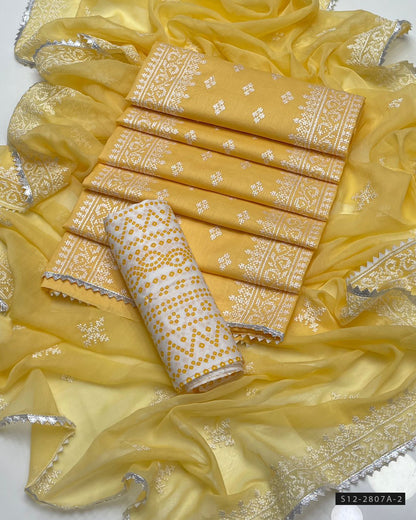 3 PC Unstitched Cotton Lawn Dress Collection