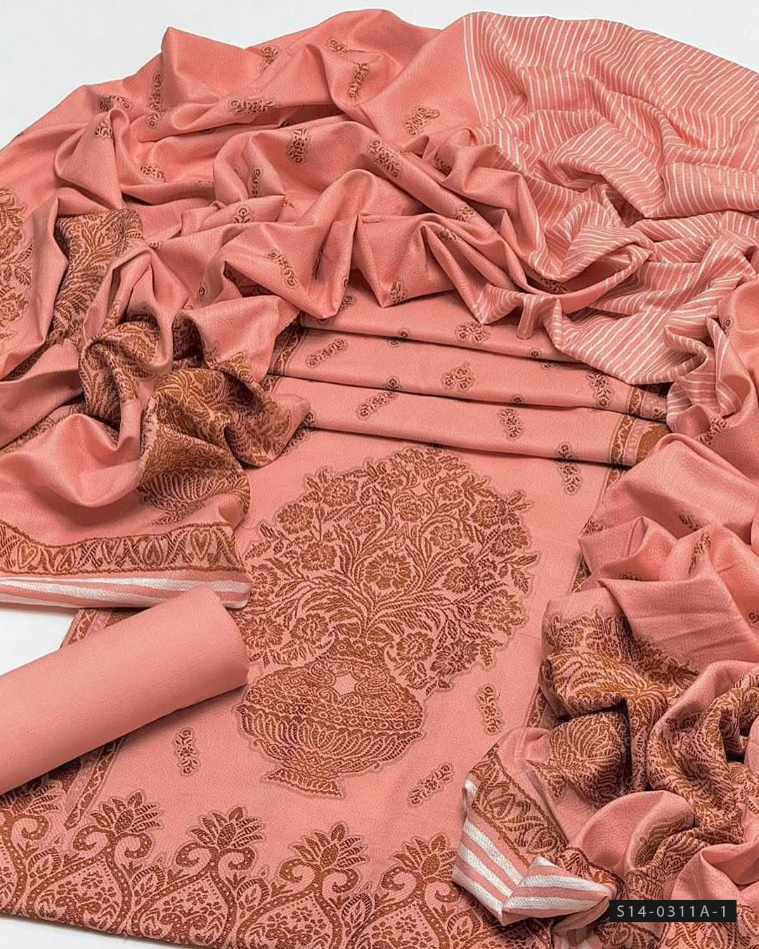 3 PC Unstitched Dhanak Dress Collection