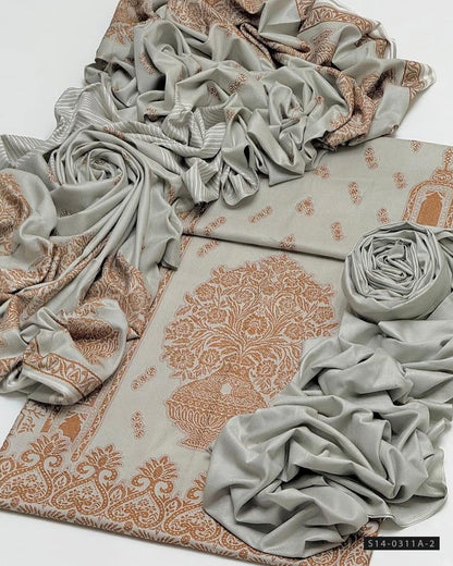 3 PC Unstitched Dhanak Dress Collection