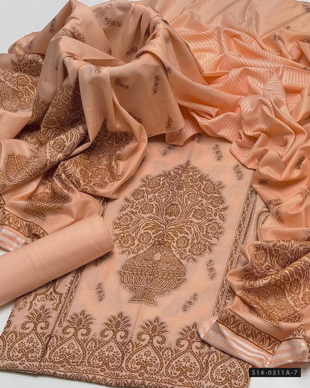 3 PC Unstitched Dhanak Dress Collection