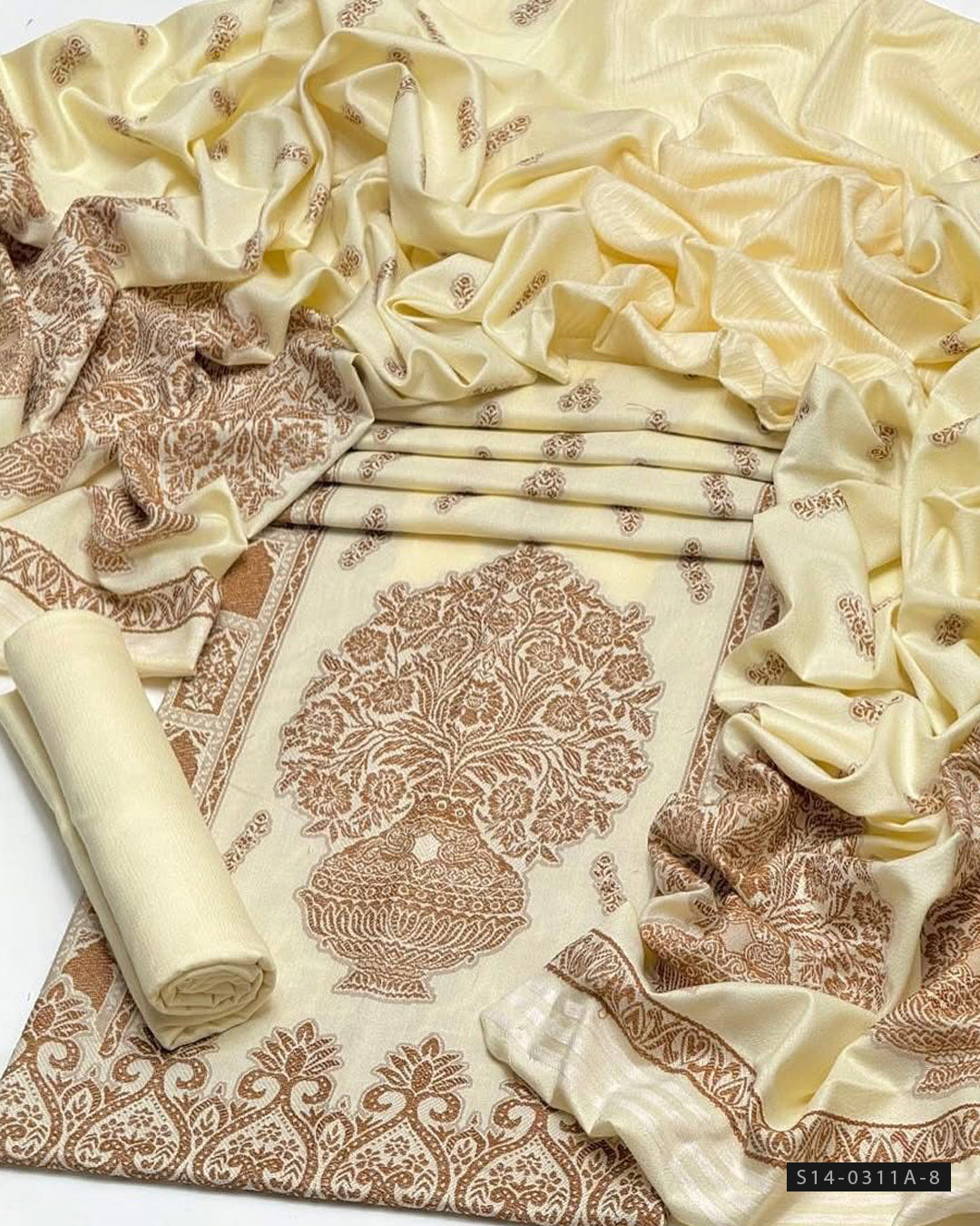 3 PC Unstitched Dhanak Dress Collection