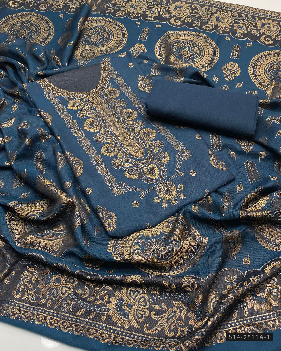 3 PC Unstitched Pashmina Wool Dress Collection