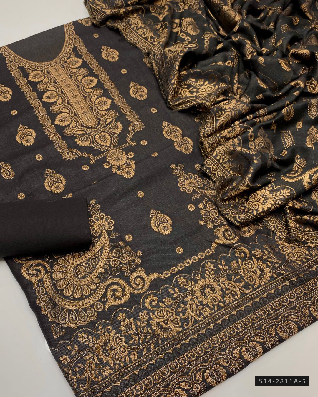 3 PC Unstitched Pashmina Wool Dress Collection