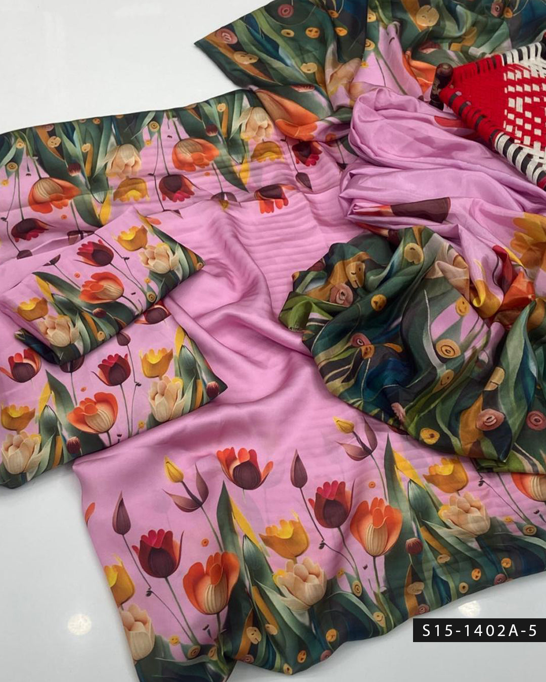 Shamoze Silk Digital Print 3PC Unstitched Dress