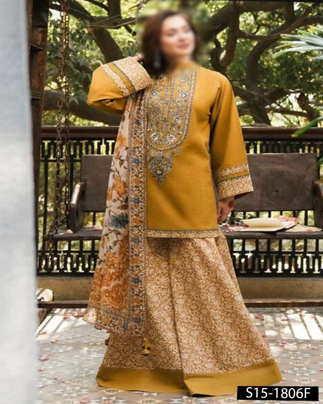 SAPPHIRE Inspired Lawn Embroidered 3PC Unstitched Suit