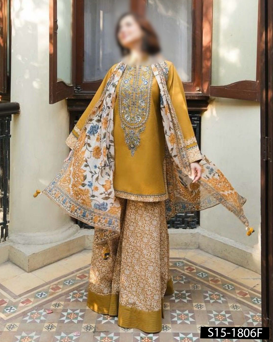 SAPPHIRE Inspired Lawn Embroidered 3PC Unstitched Suit