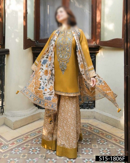 SAPPHIRE Inspired Lawn Embroidered 3PC Unstitched Suit