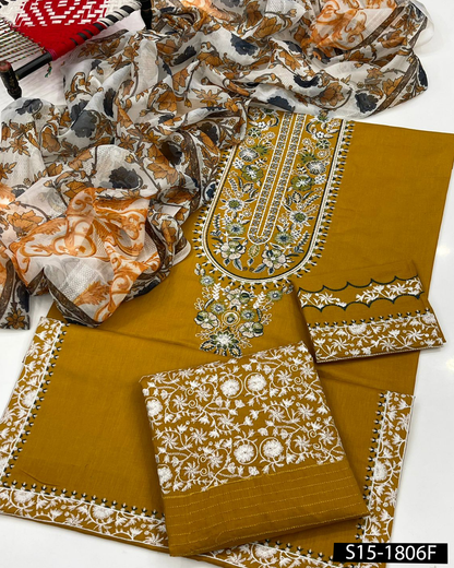SAPPHIRE Inspired Lawn Embroidered 3PC Unstitched Suit