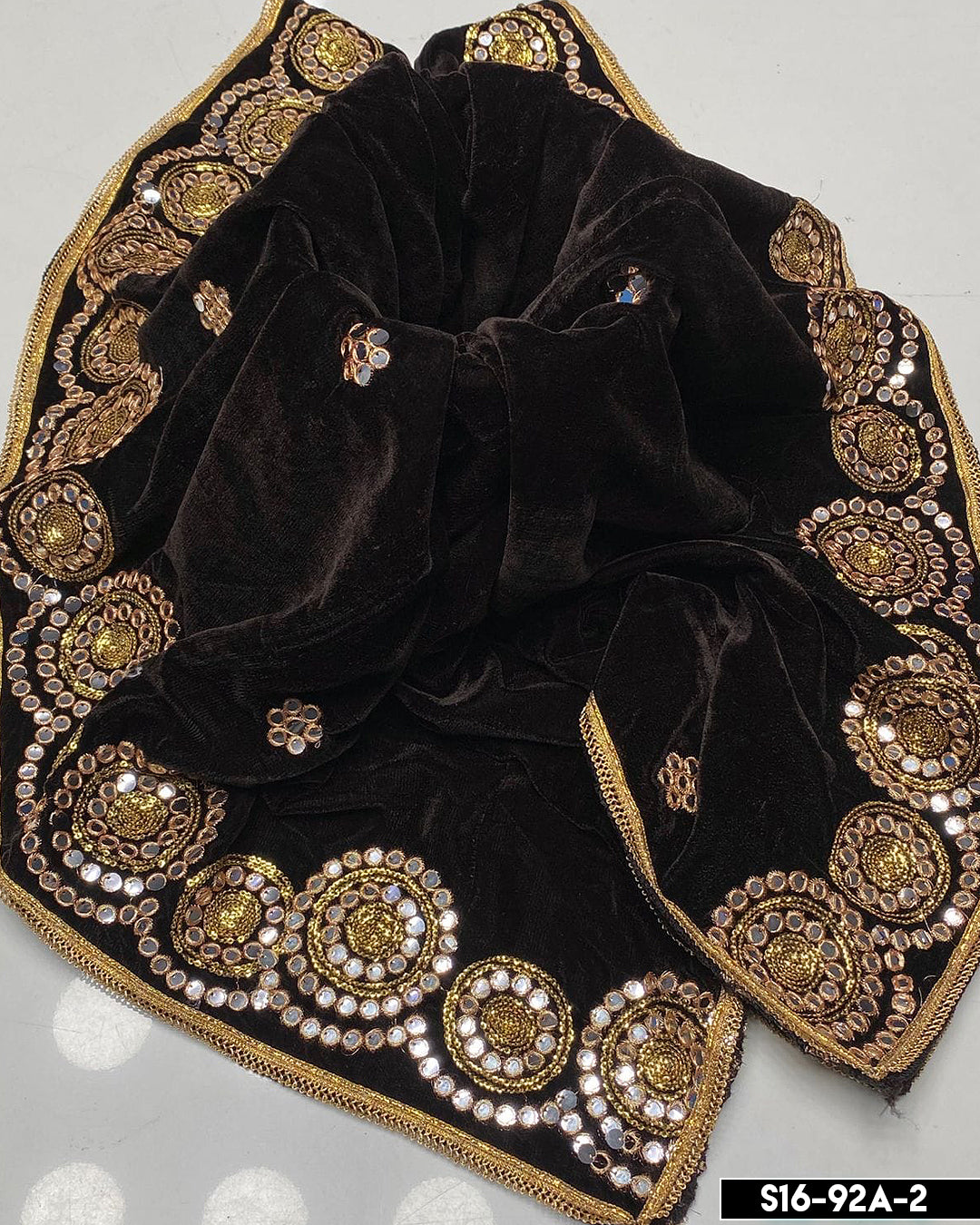 Velvet Embroidered Shawls - S16