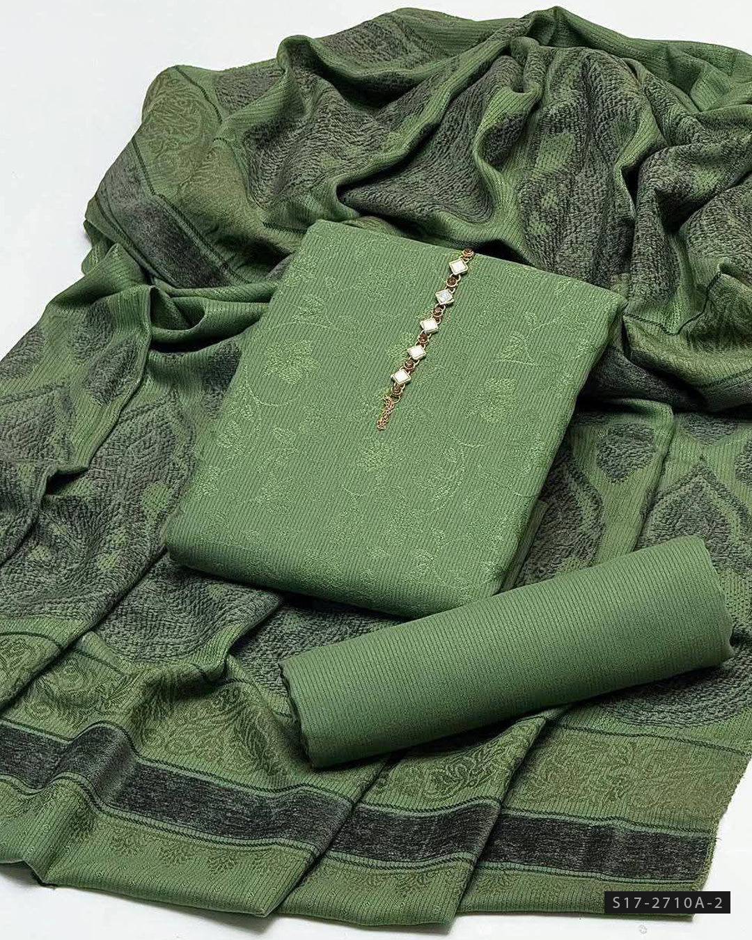 3 PC Unstitched Dhanak Marina Dress Collection