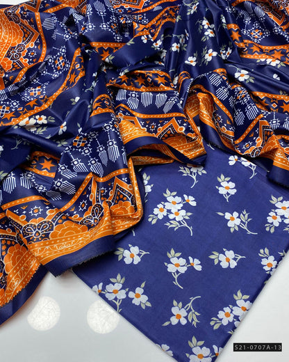 3 PC Lawn Printed Unstitched Collection