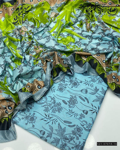 3 PC Lawn Printed Unstitched Collection