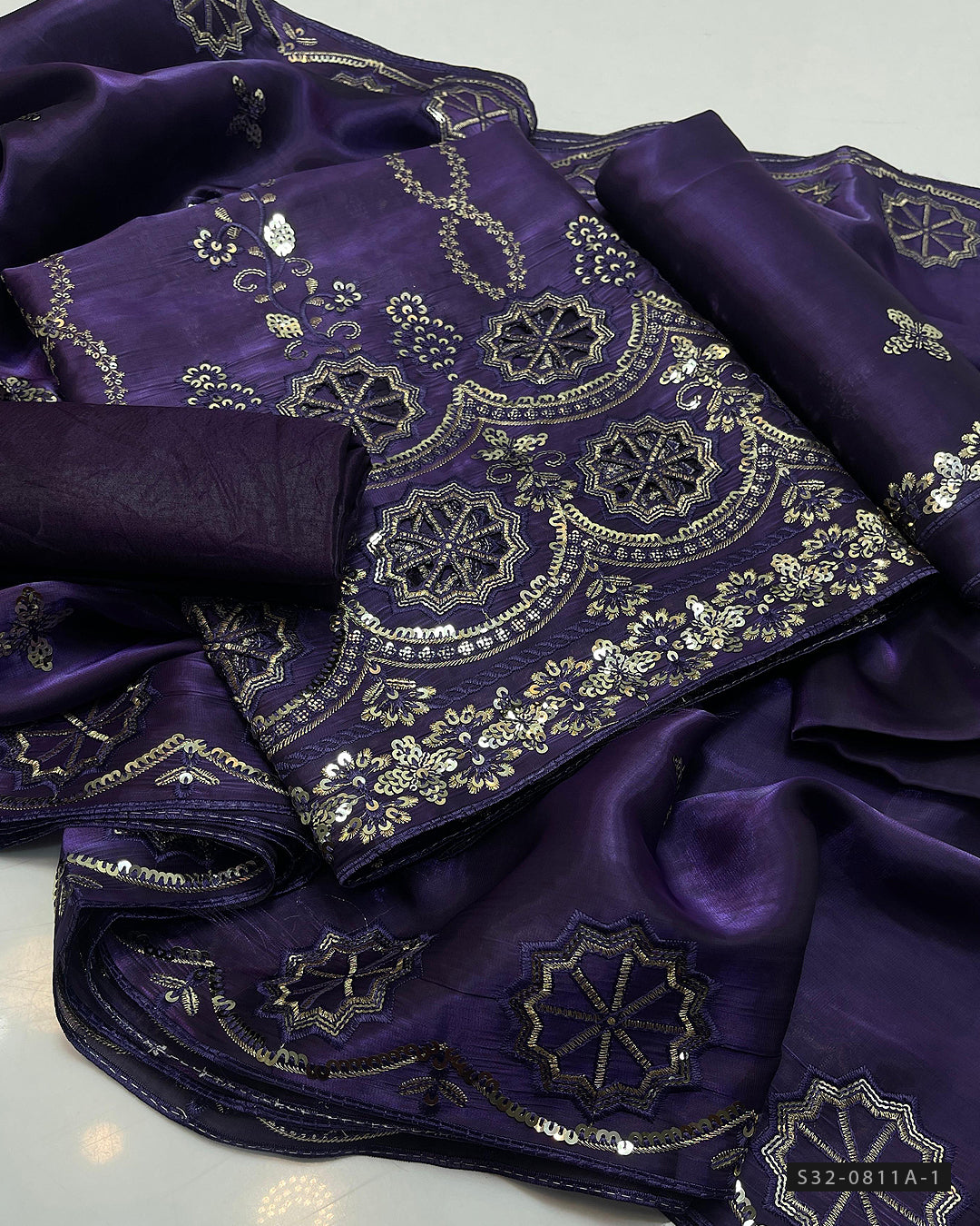 3 PC Unstitched Formal Wear Dress Collection